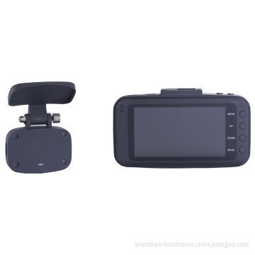 Ambarella chipset FHD 1080p@30fps dual lens car dash cam support G sensor and one button mute